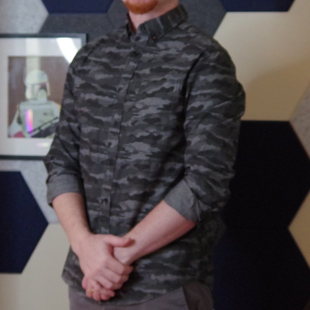 Mossimo Camo Button Down